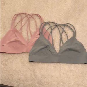 VS Pink bralettes